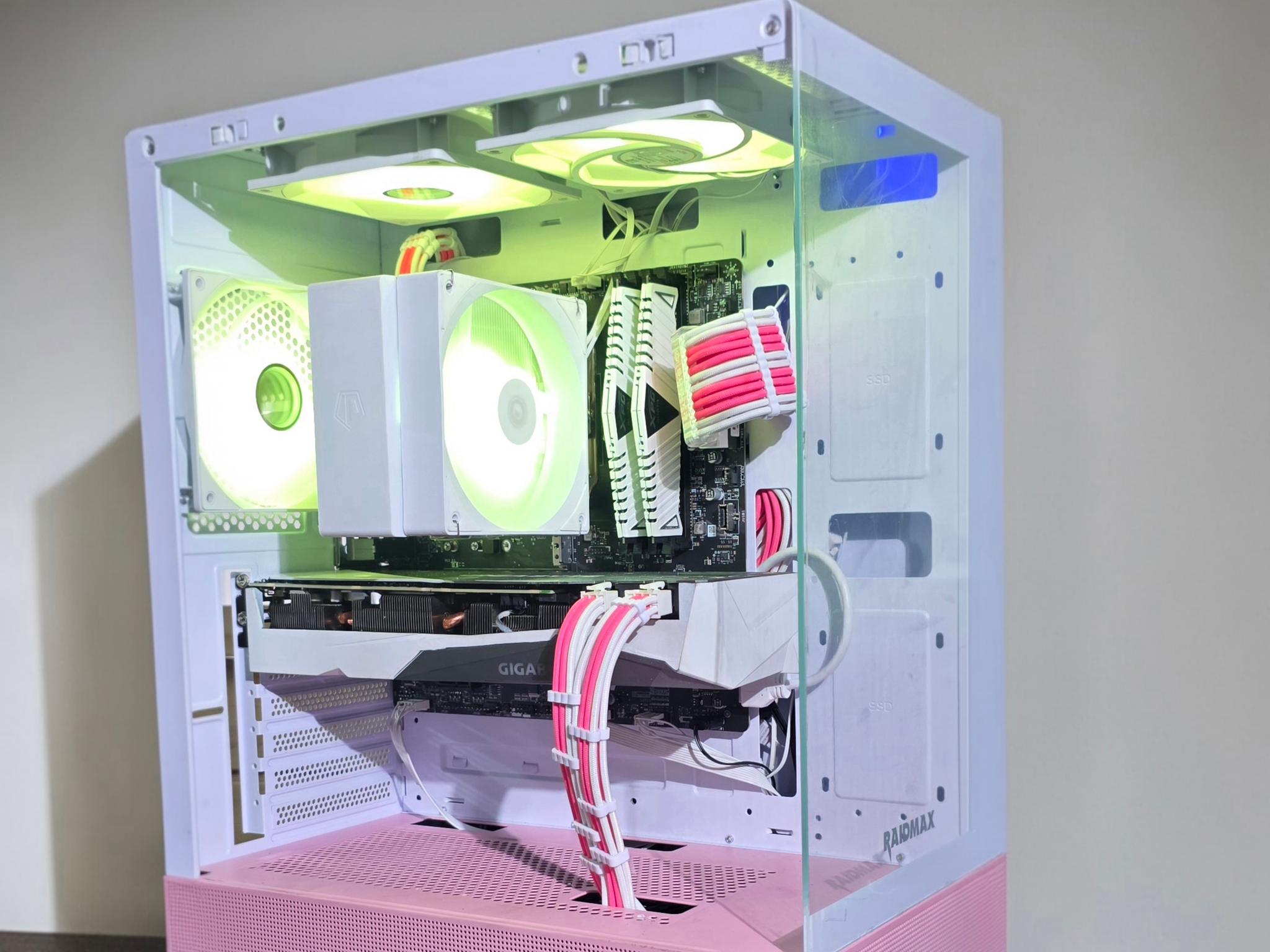 🌸🔥 **Pink/White Gaming PC – RTX 3070 | Ryzen 5 5500 | ARGB Build** 🔥🌸