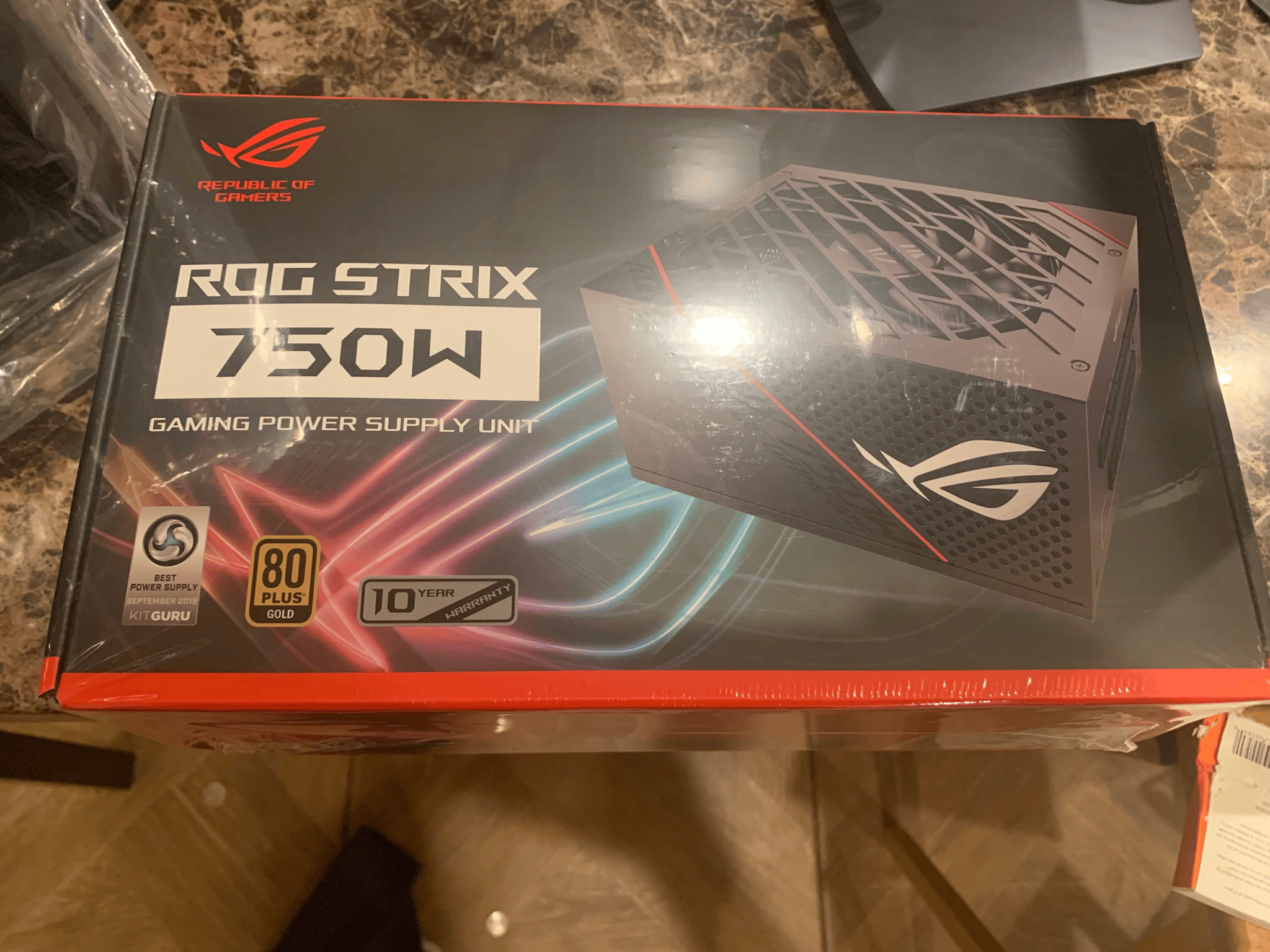 BNIB(Sealed in box) Asus ROG Strix 750 W 80+ Gold Certified Fully Modular ATX Power Supply