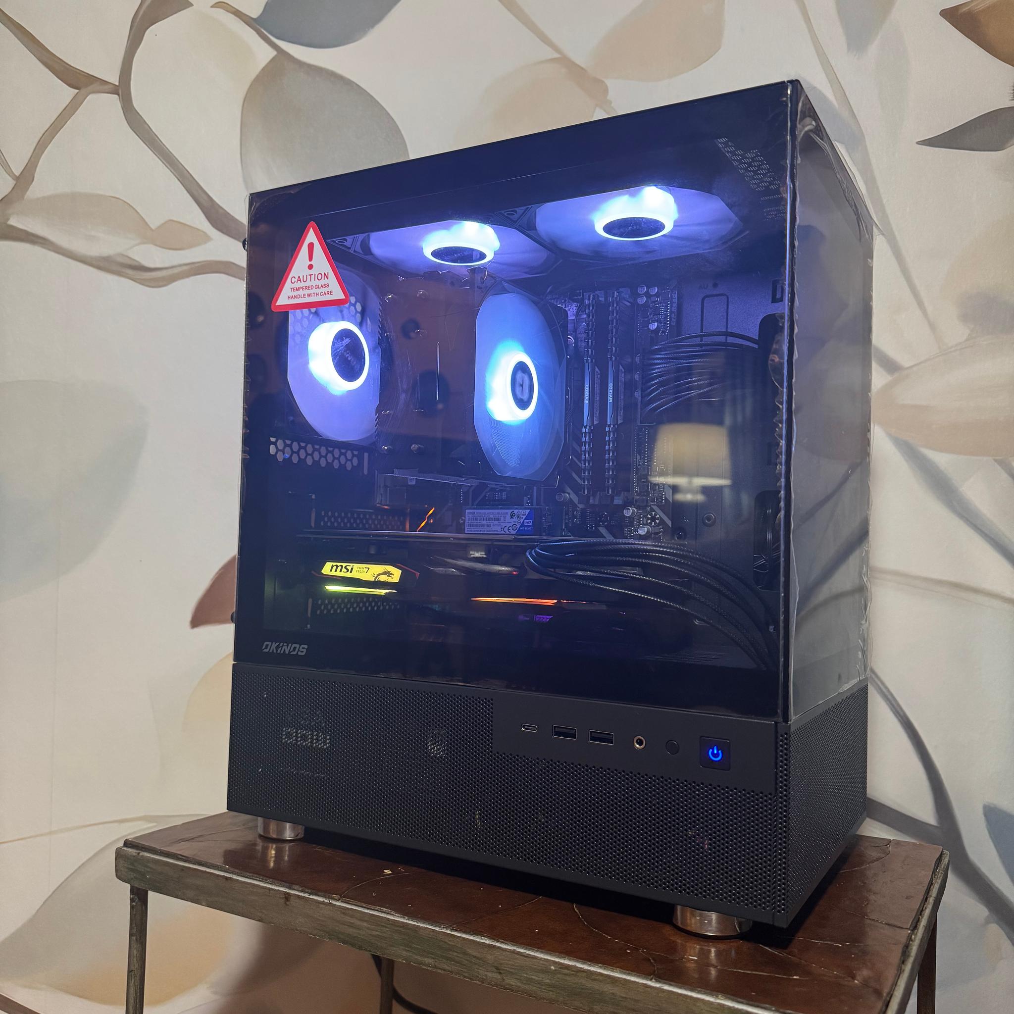 🌌 Aesthetic & Compact 1080p Gaming PC Ryzen 5 2600 | GTX 1660S | 16 GB RAM | 512GB SSD