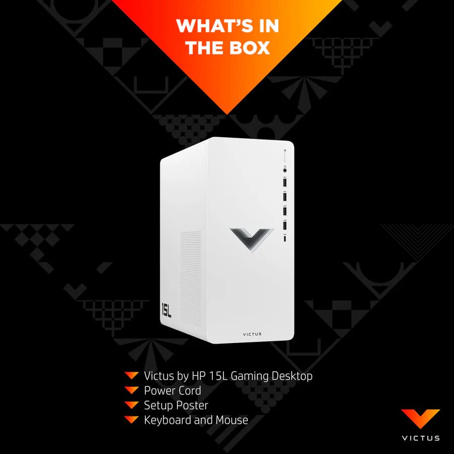 BRAND NEW HP Victus 15L Gaming Desktop Bundle,Core i5-12400F, 32 GB RAM, 512 GB SSD, RTX 1660 Super