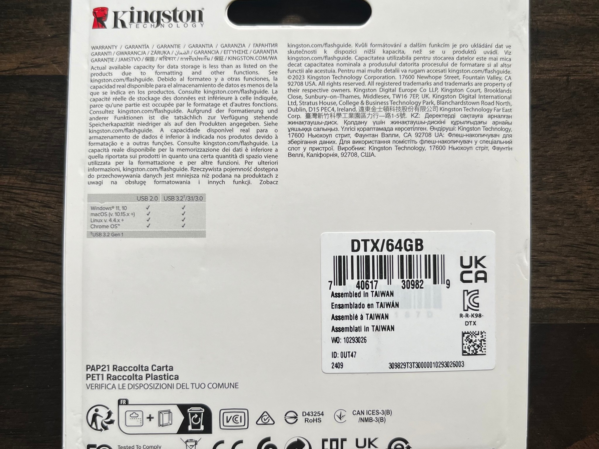 Kingston DataTraveler Exodia 64GB Flash Drive - Black