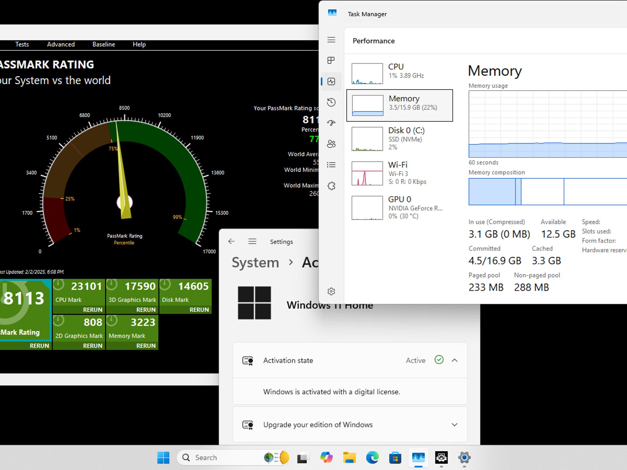 RTX 2060 Super, Ryzen 5 5600X, 2x8GB 3000mz 512GB NVMe All White Out