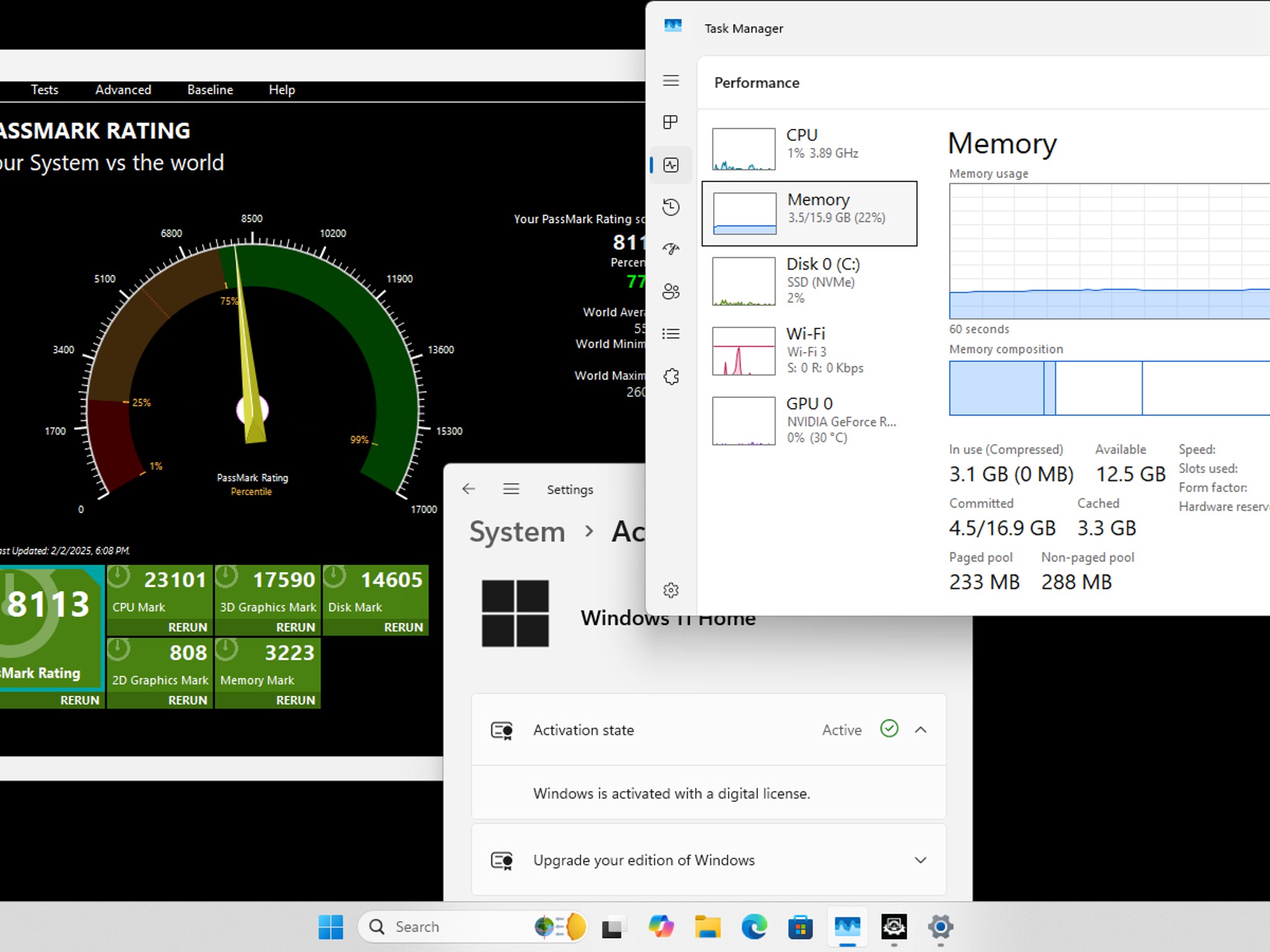 RTX 2060 Super, Ryzen 5 5600X, 2x8GB 3000mz 512GB NVMe All White Out