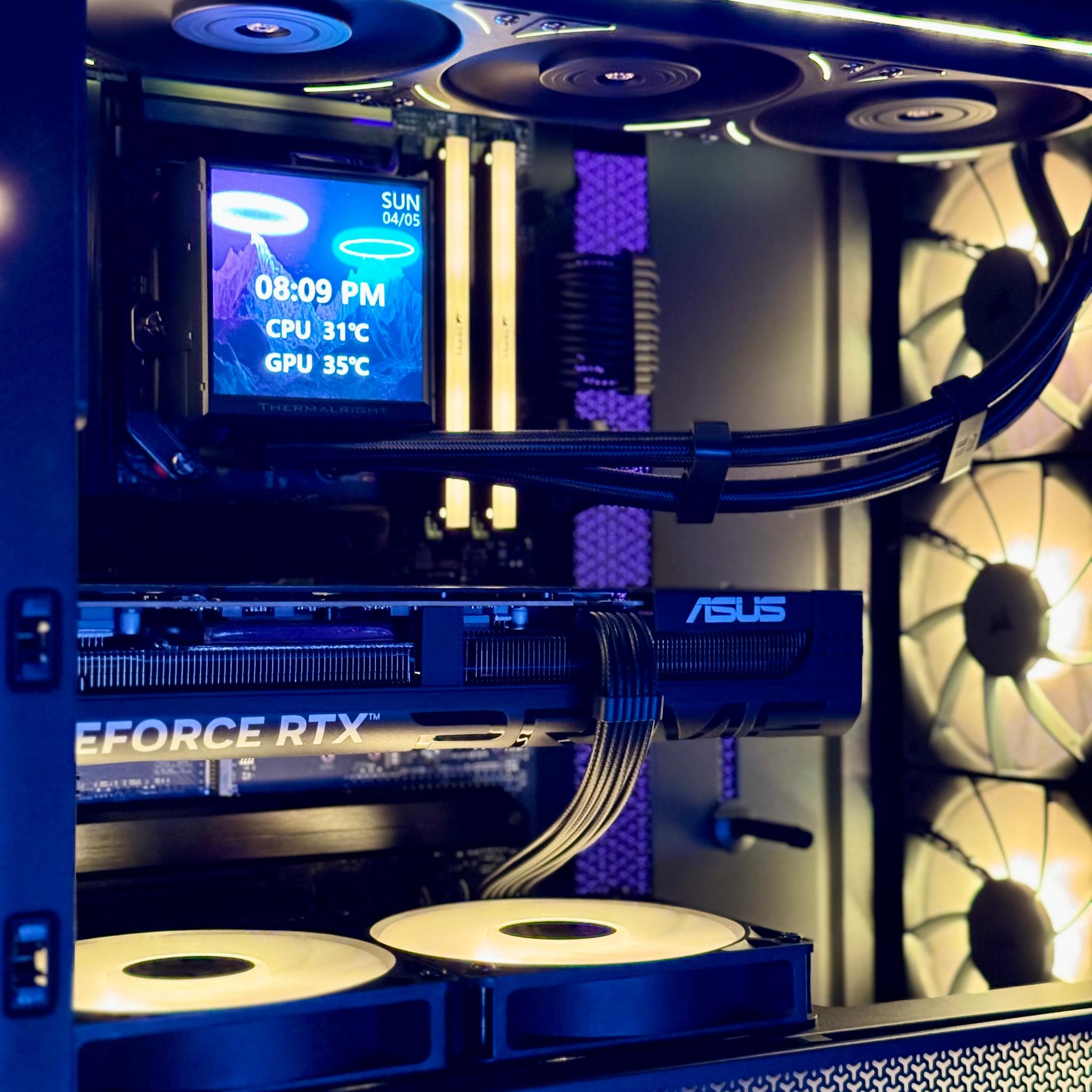 Nightfall Prime  🌑 ✨ 9850X3D | ASUS PRIME 5080 | 32GB DDR5 RAM 6000 CL28 | 2TB SAMSUNG 990 PRO SSD