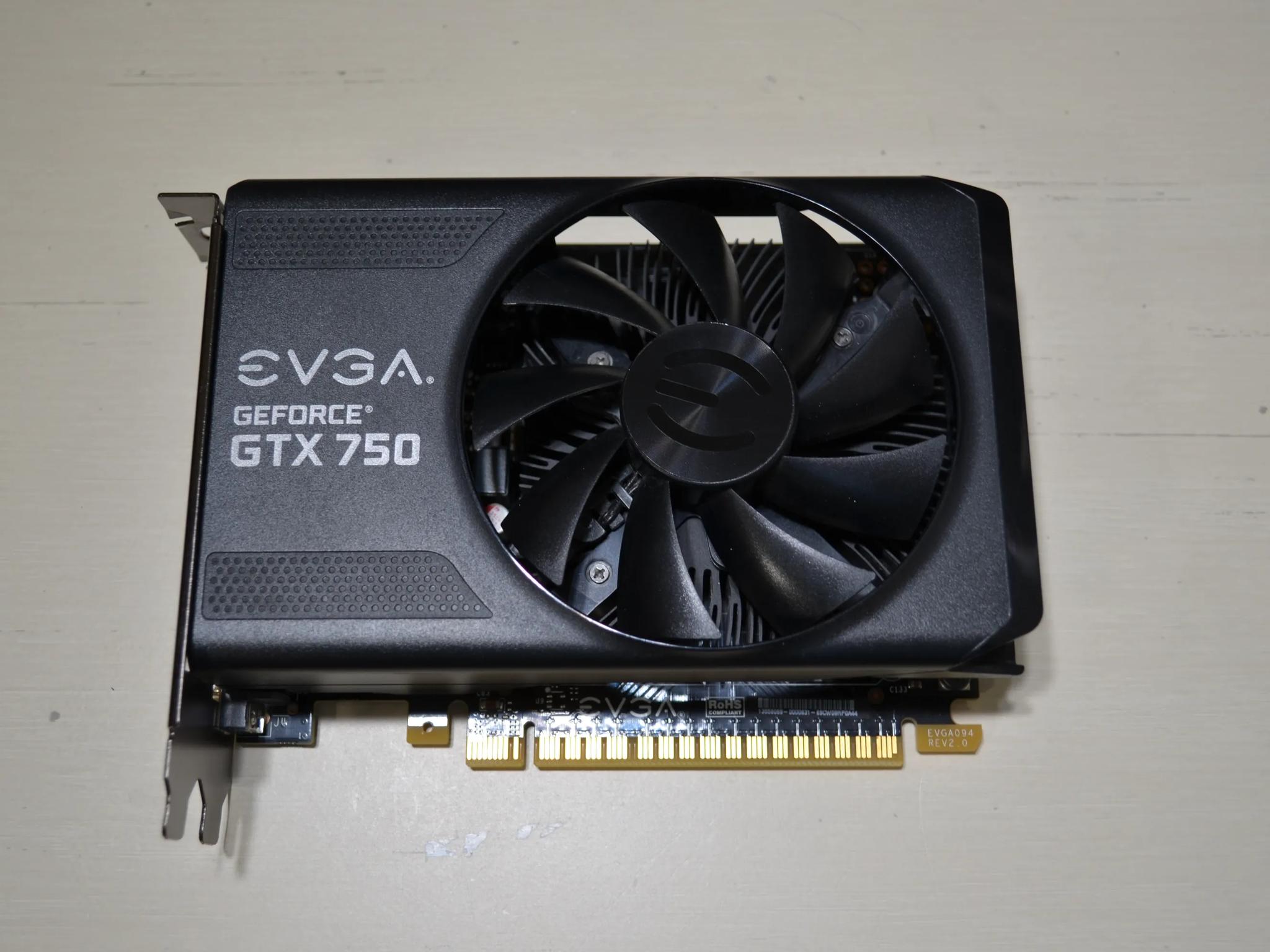EVGA Nvidia GeForce GTX 750 PCI-e HDMI DVI Graphics Card GV-N7500C-2GI