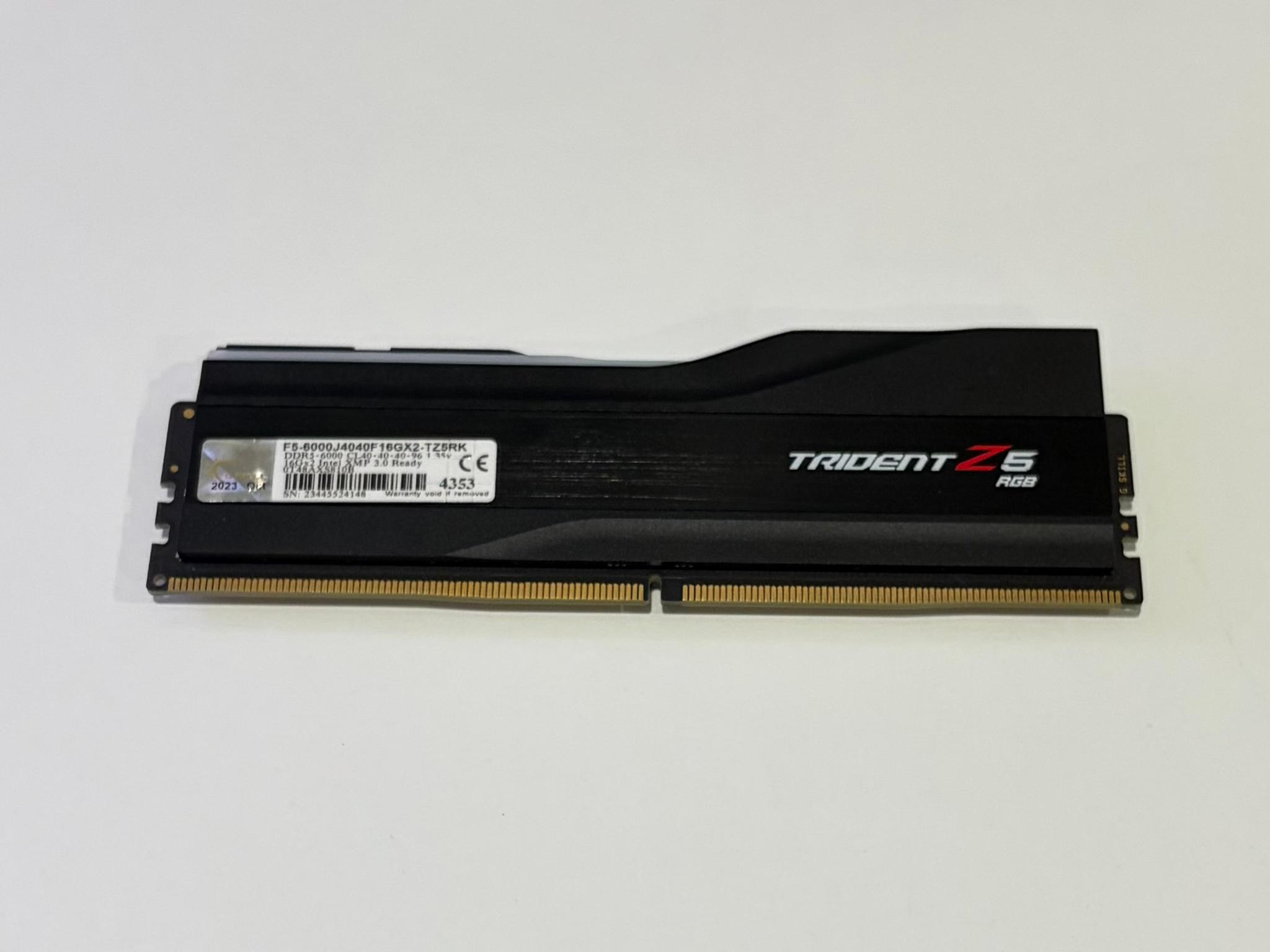 G.skill Trident Z5 RGB Series DDR5 16GB (1x16GB) 6000 MHz