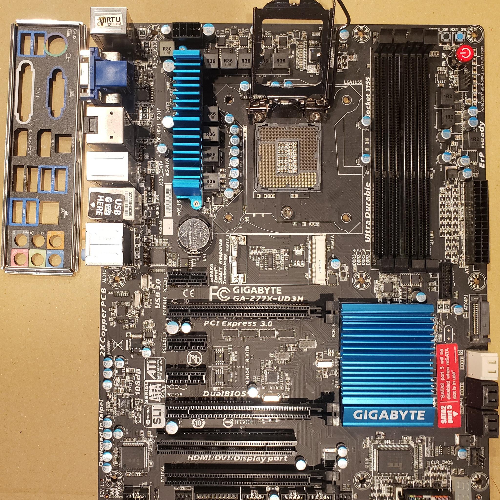 Gigabyte GA-Z77X-UD3H (rev. 1) LGA1155 (Tested and Working)