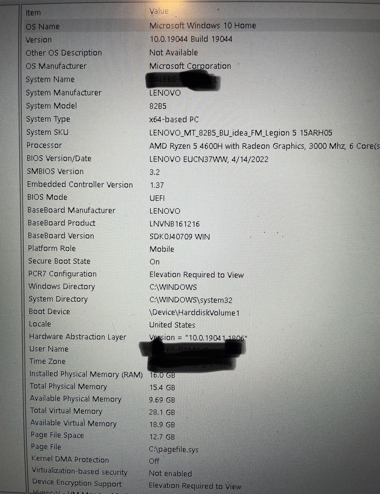 Legion 5 1650ti, Ryzen 5 4600U, 15.6 Inch 1080p 120hz display, 16gb of ram 3200mhz
