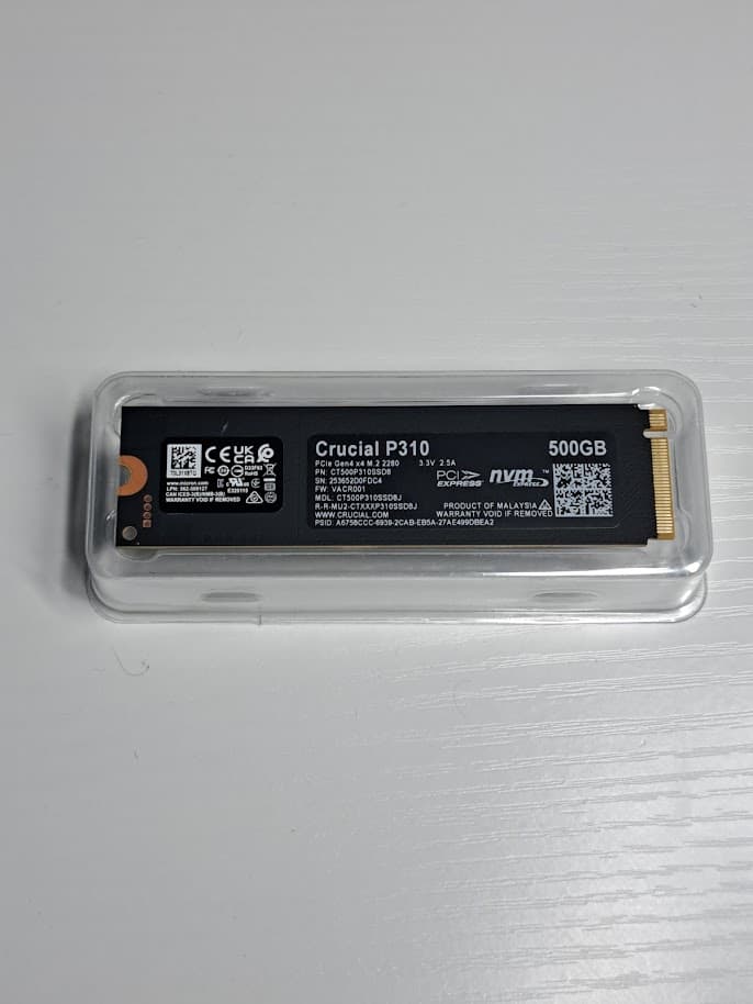 Crucial Gen4 500GB NVMe | 6600 Mb/s | FREE 🚚