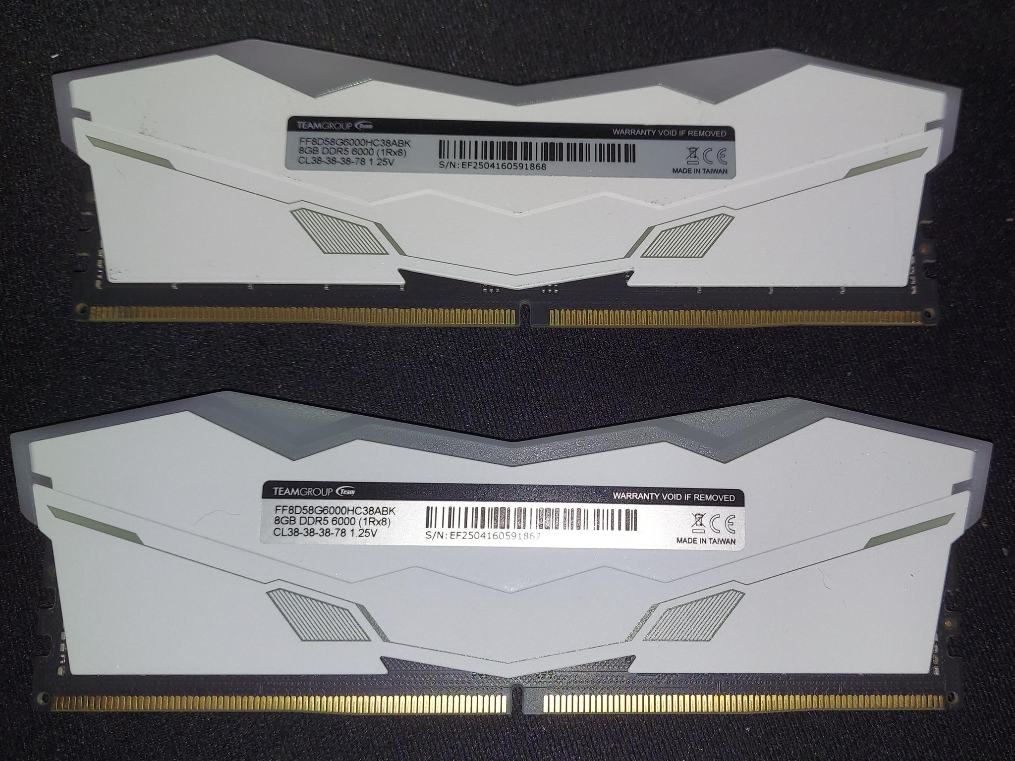 Tforce Delta 16GB 2x8GB DDR5 6000 White, open box