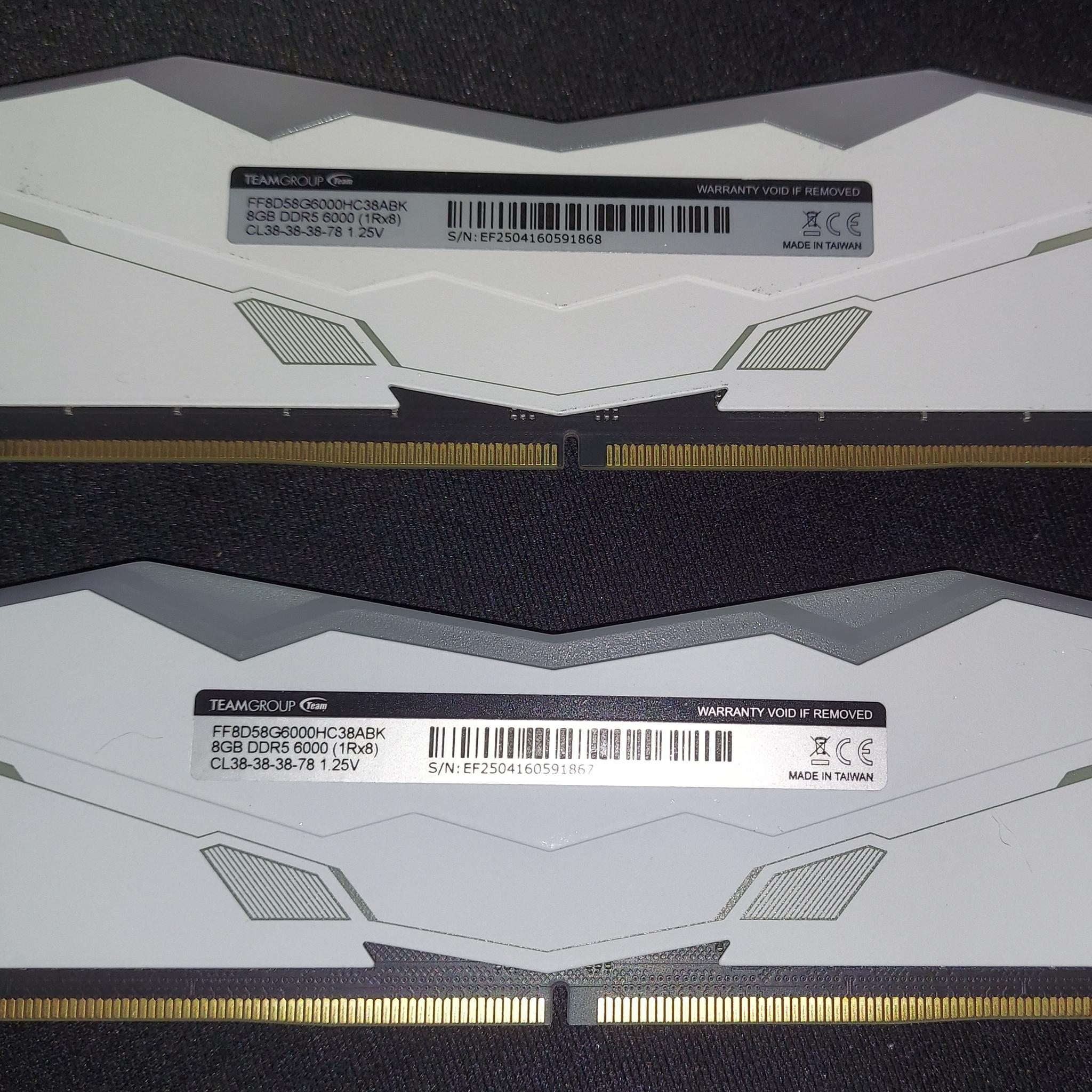 Tforce Delta 16GB 2x8GB DDR5 6000 White, open box