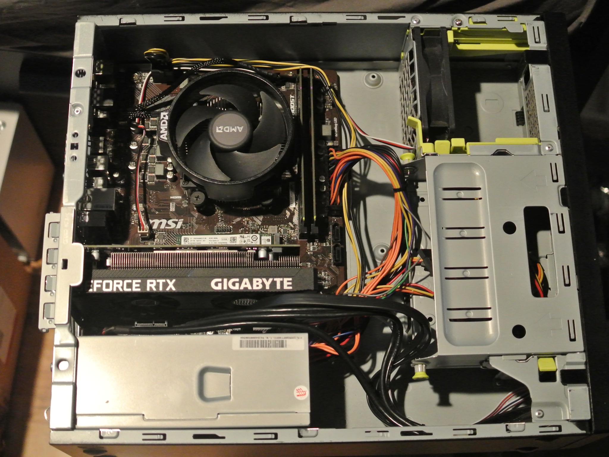 AMD Ryzen 5 1600 6-core + RTX 3050 6GB GPU | 16GB DDR4 3000MHz RAM + 512GB NVME Gaming PC