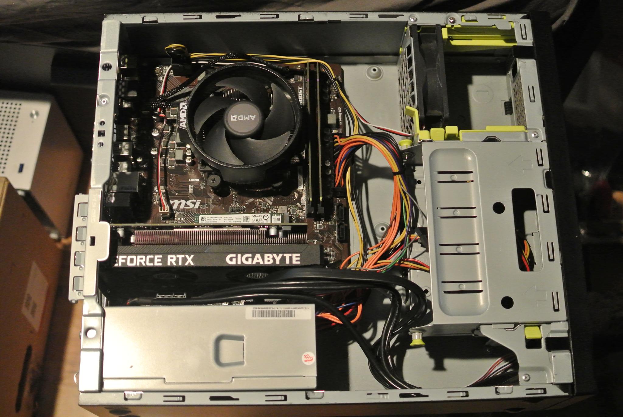 AMD Ryzen 5 1600 6-core + RTX 3050 6GB GPU | 16GB DDR4 3000MHz RAM + 512GB NVME Gaming PC