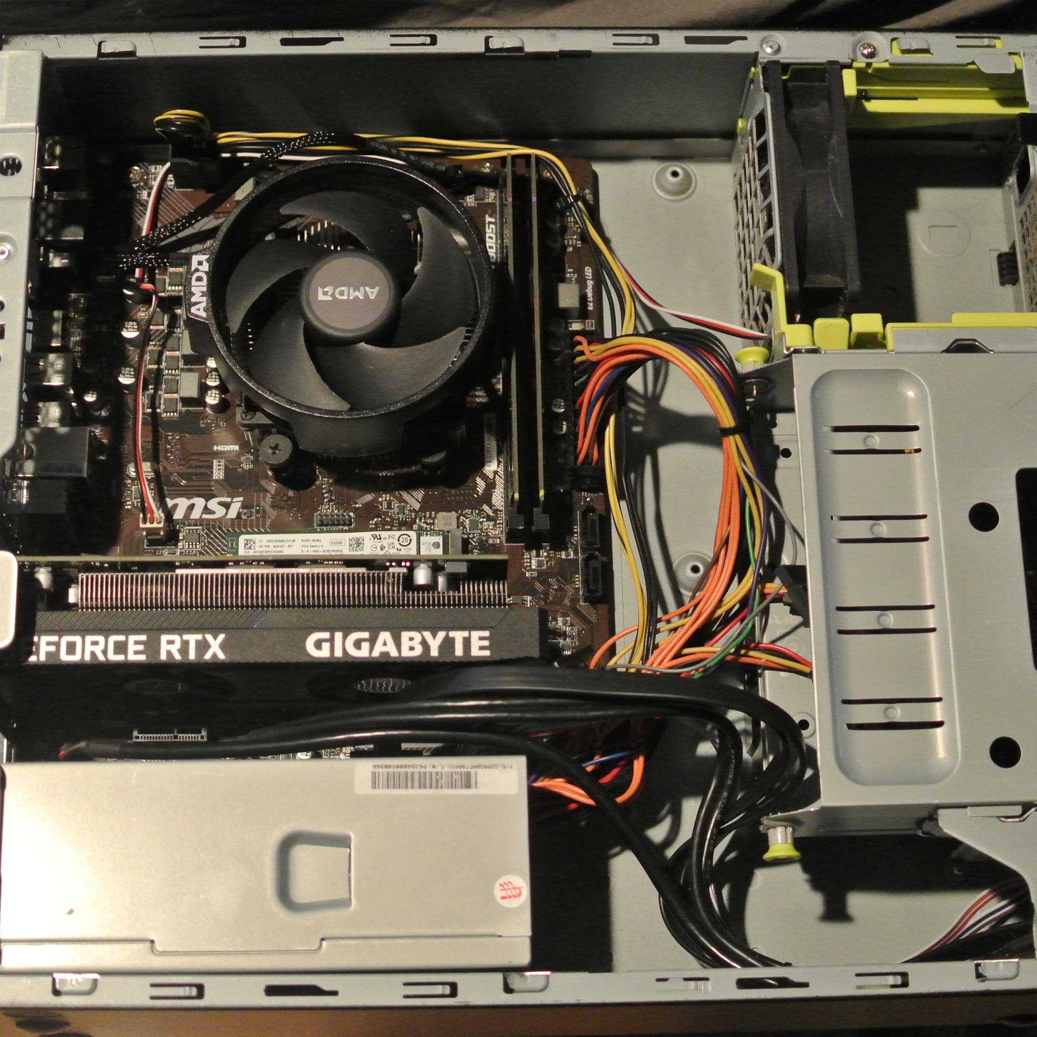 AMD Ryzen 5 1600 6-core + RTX 3050 6GB GPU | 16GB DDR4 3000MHz RAM + 512GB NVME Gaming PC