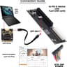 Oculink SFF-8612 to PCI-E 3.0 4.0 M.2 M-Key to SFF-8611 Host Adapter for eGPU GPD W Cabe 32Gb/s