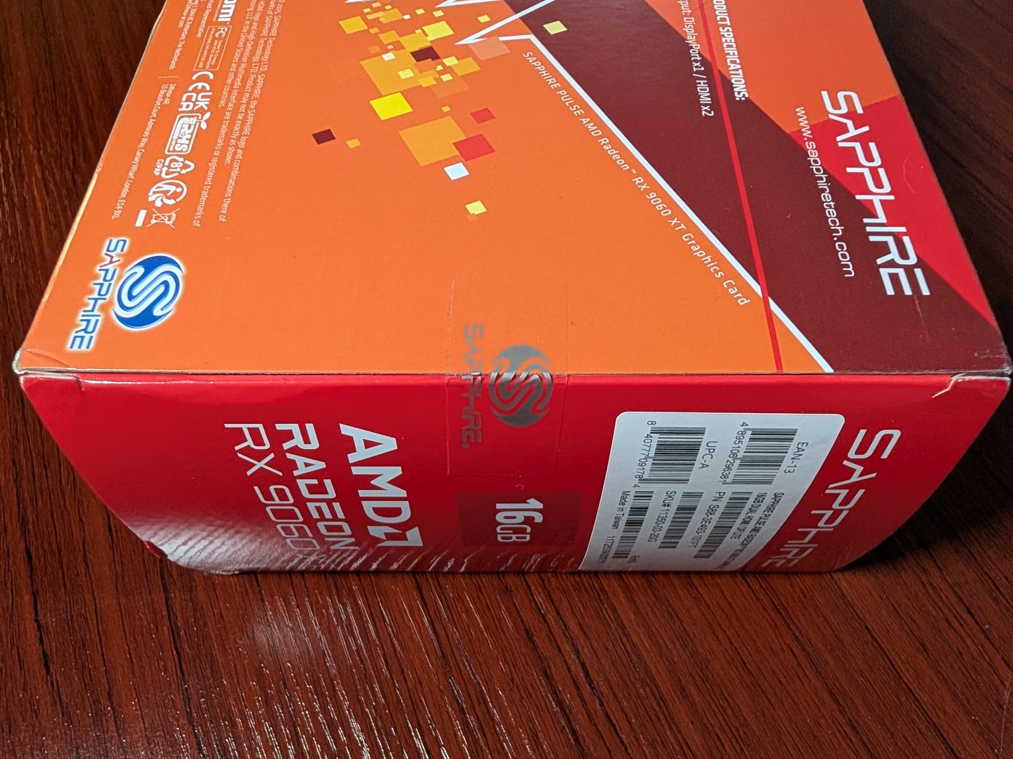 Sapphire PULSE Radeon RX 9060 XT 16GB