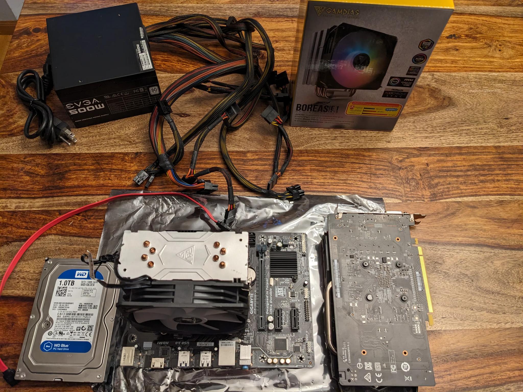 Esports w/ ease: i7-6700, 16GB RAM,GTX 1050 Ti, 1TB HDD, 500W EVGA PS,70 CFM CPU Cooler Bundle!