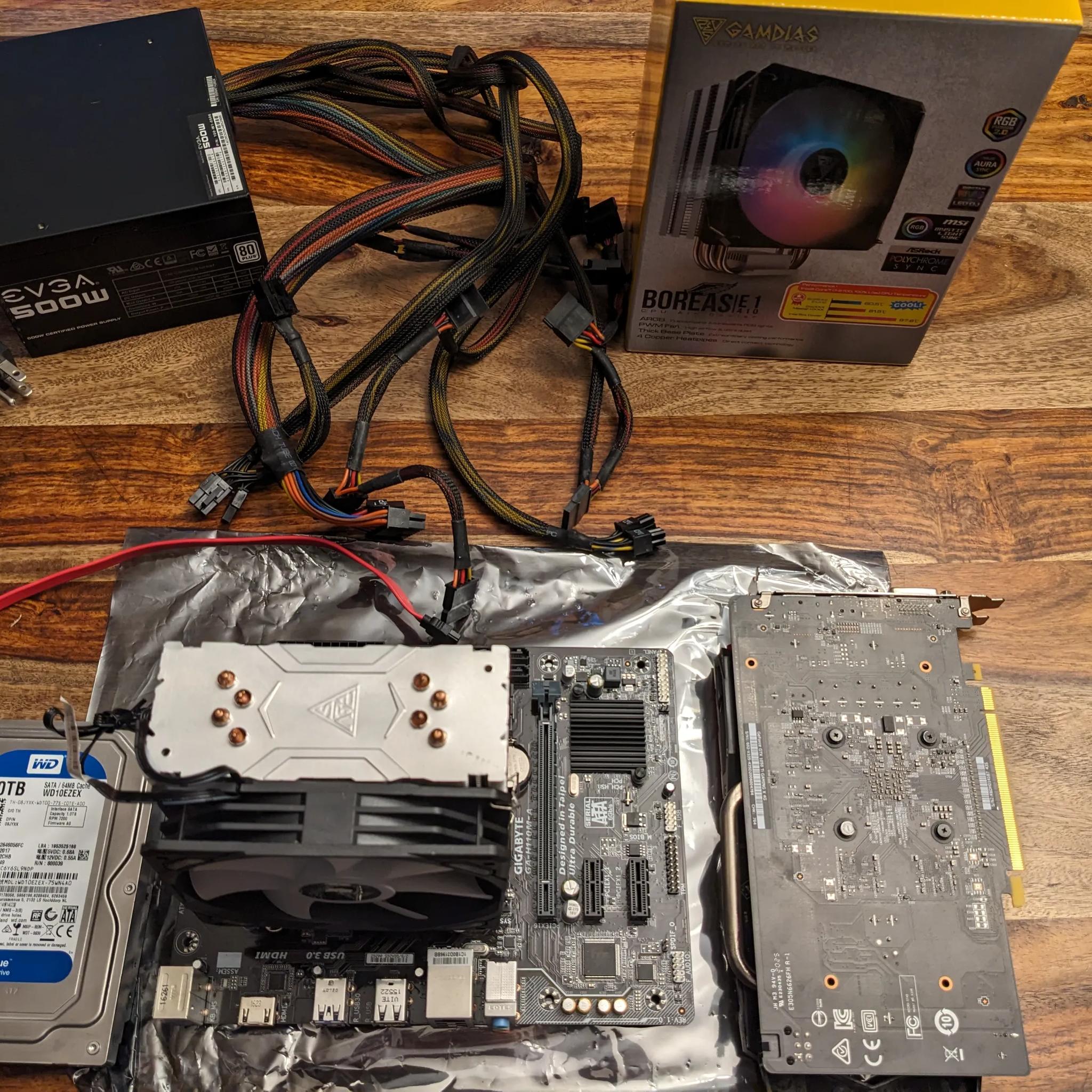 Esports w/ ease: i7-6700, 16GB RAM,GTX 1050 Ti, 1TB HDD, 500W EVGA PS,70 CFM CPU Cooler Bundle!
