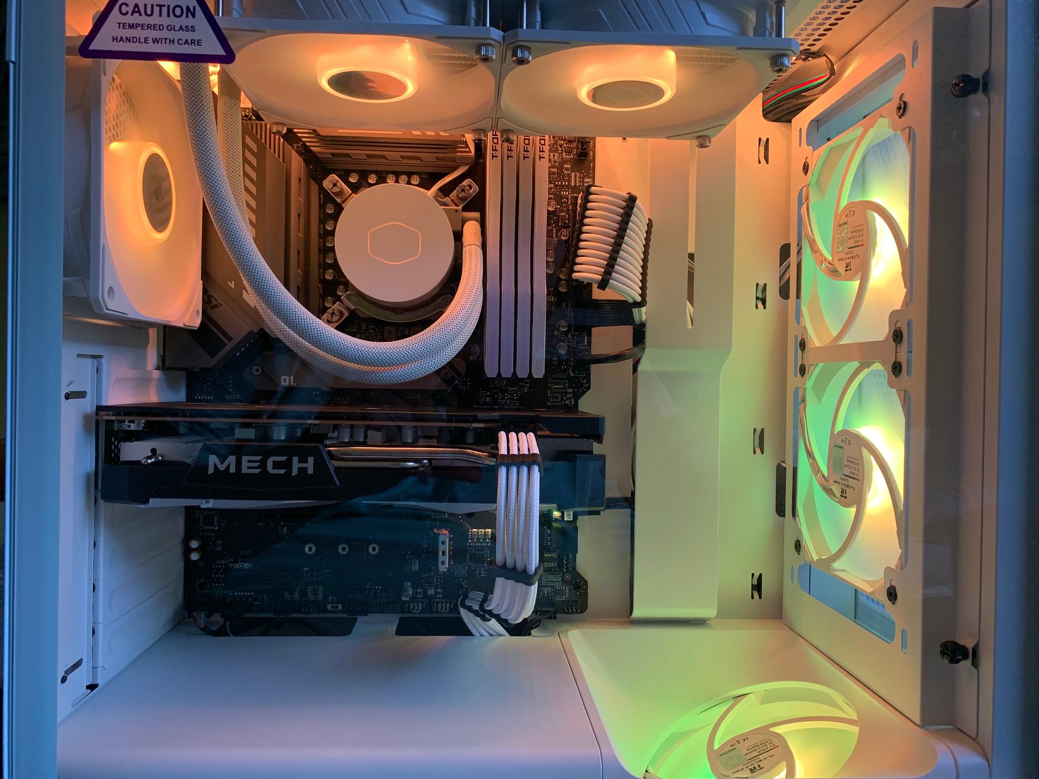 ❄️🥶🌌 white intel i5 & radeon liquid cooled STARFIELD ready (includes free starfield key) 🌌🥶❄️