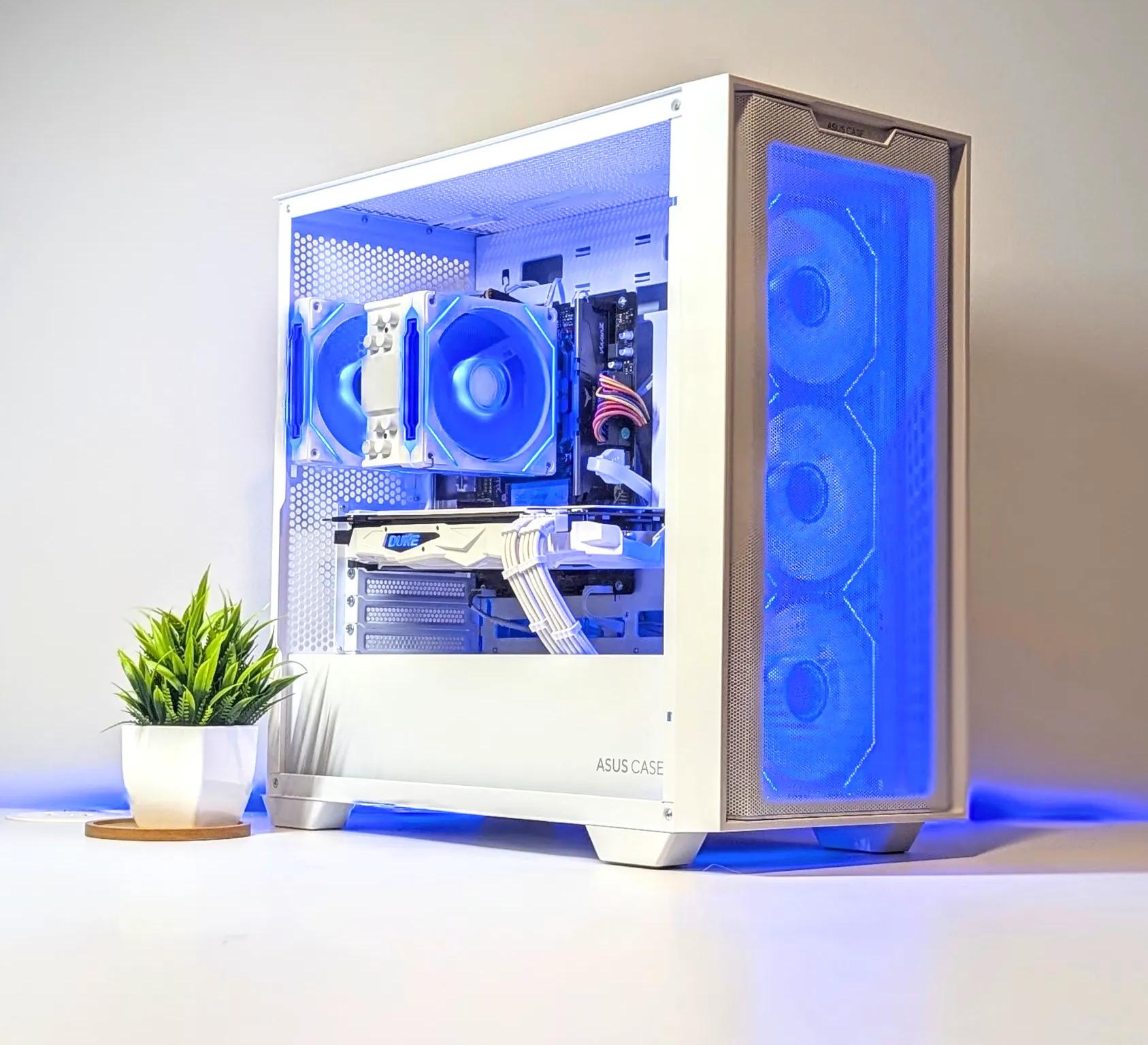 BUDGET 1080P BEAST | ARGB | 16GB RAM | RYZEN 5 | 1TB NVME SSD | GTX 1080 | WIN 11 | WHITE CUSTOM PC