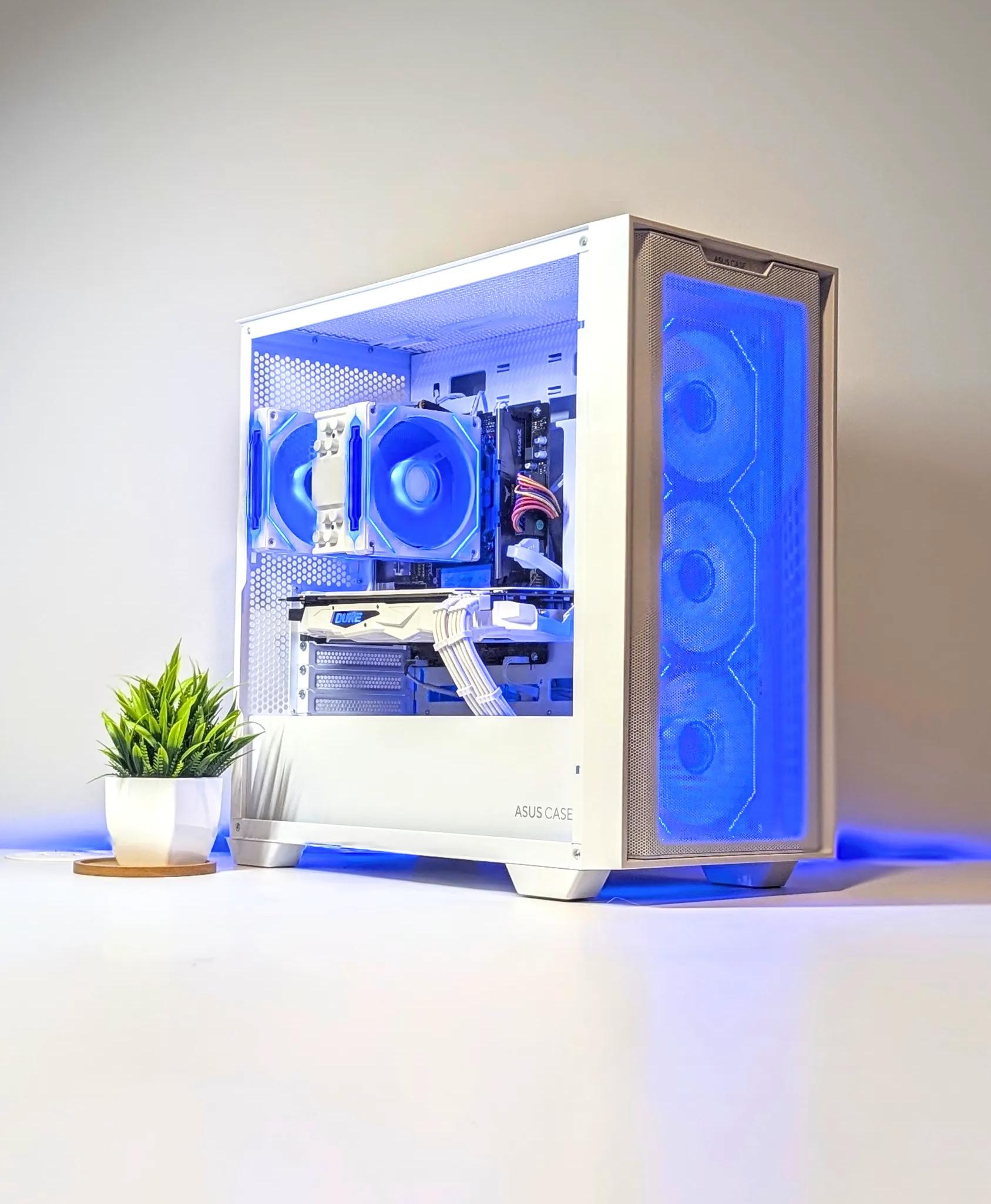 BUDGET 1080P BEAST | ARGB | 16GB RAM | RYZEN 5 | 1TB NVME SSD | GTX 1080 | WIN 11 | WHITE CUSTOM PC