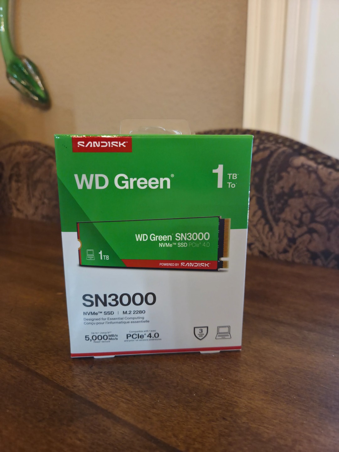 1TB PCIe 4.0 Western Digital/Sandisk WD Green SN3000 NVMe SSD