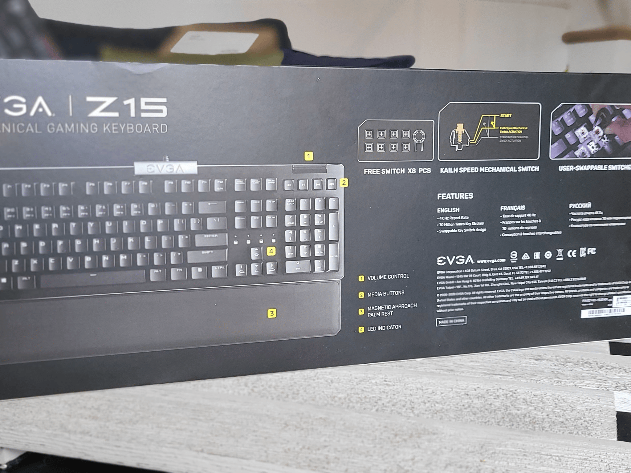 EVGA Z15 RGB Mechanical Gaming Keyboard