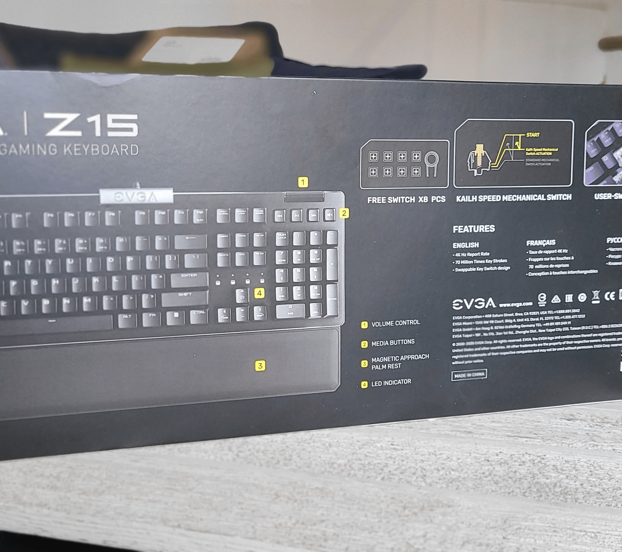 EVGA Z15 RGB Mechanical Gaming Keyboard