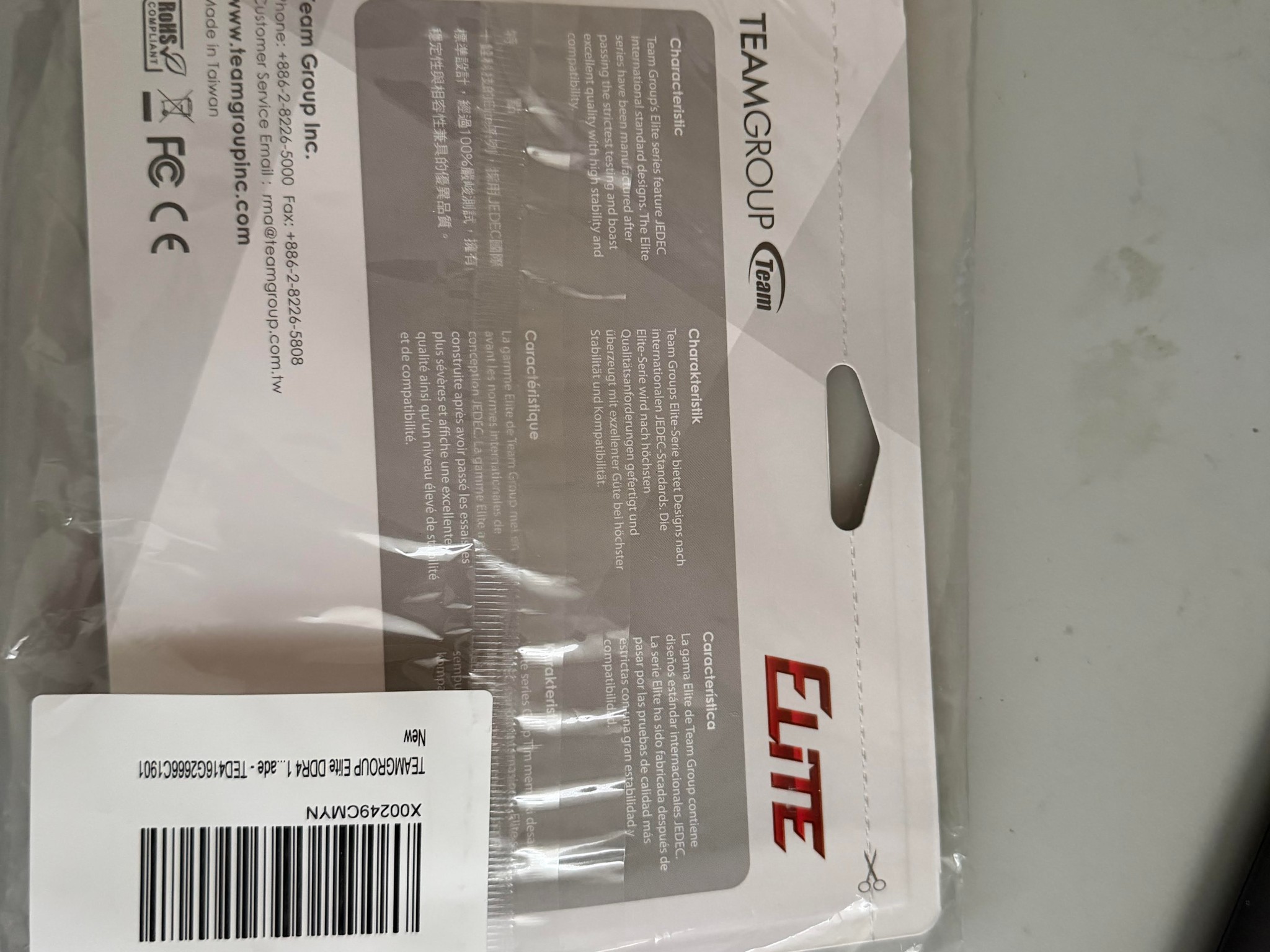 Teamgroup 16gb DDR4(2666mhz) single stick