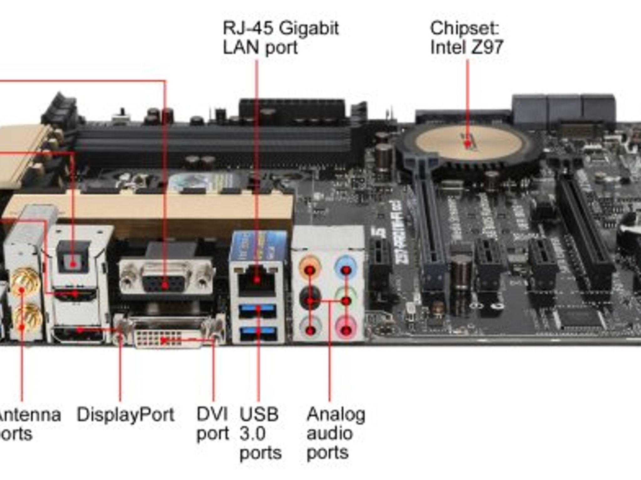 ASUS INTEL Z97 PR0 WiFi-AC LGA1150 DDR3 ATX MOTHERBOARD