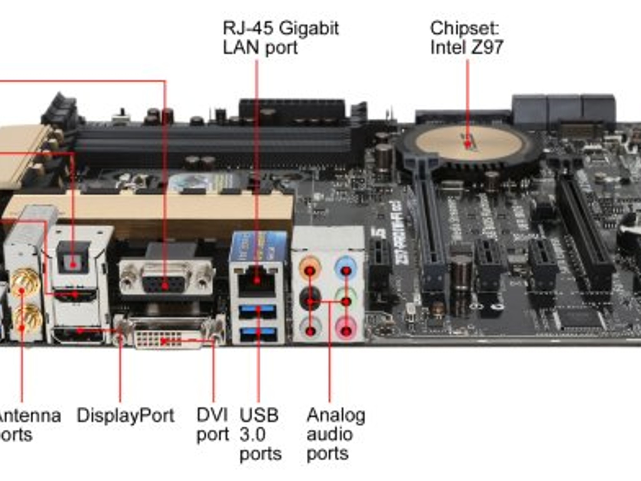 ASUS INTEL Z97 PR0 WiFi-AC LGA1150 DDR3 ATX MOTHERBOARD
