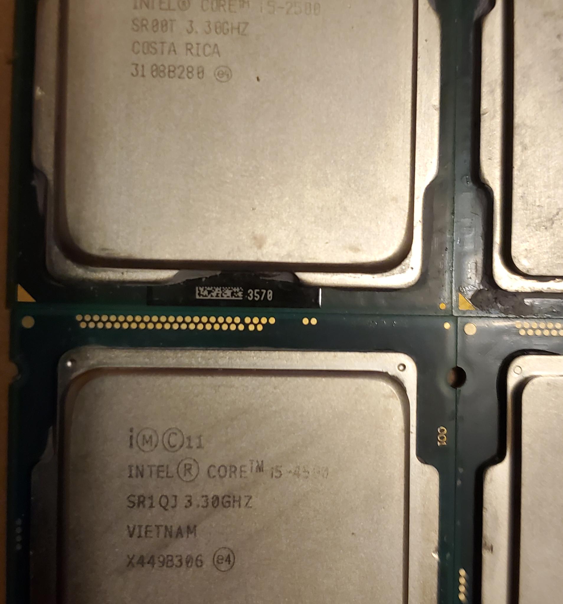 CPU BUNDLE INCL. I7 3770K I5 4590 I5 2500 I3 4130