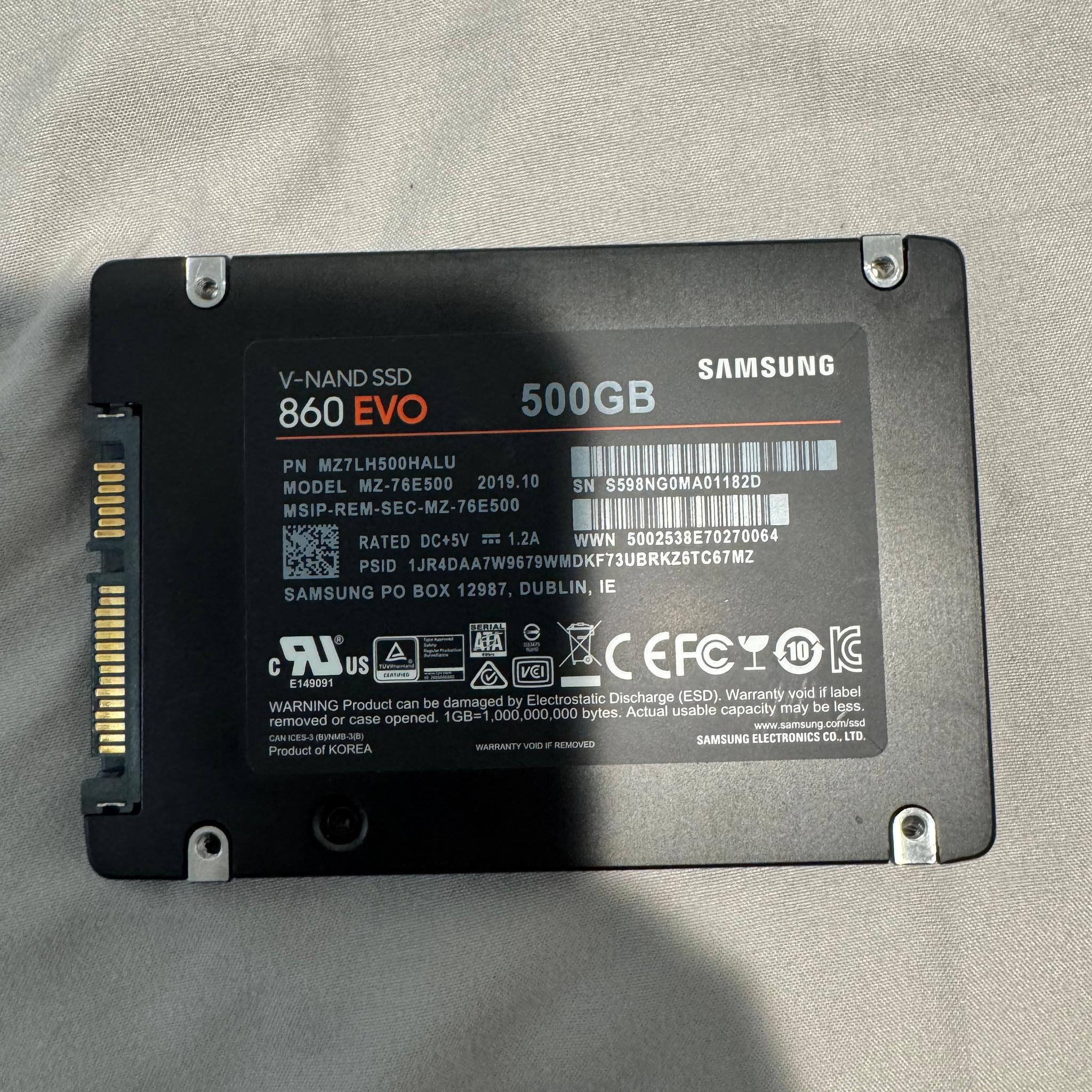 Samsung 860 EVO 500GB SATA SSD