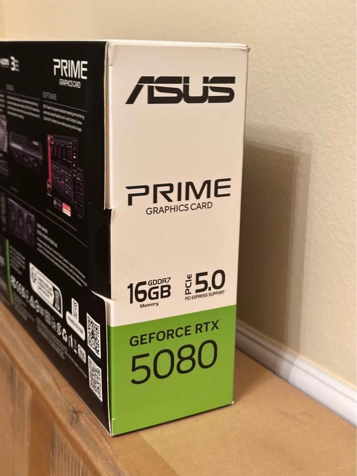 BNIB Asus RTX 5080 Prime 16G