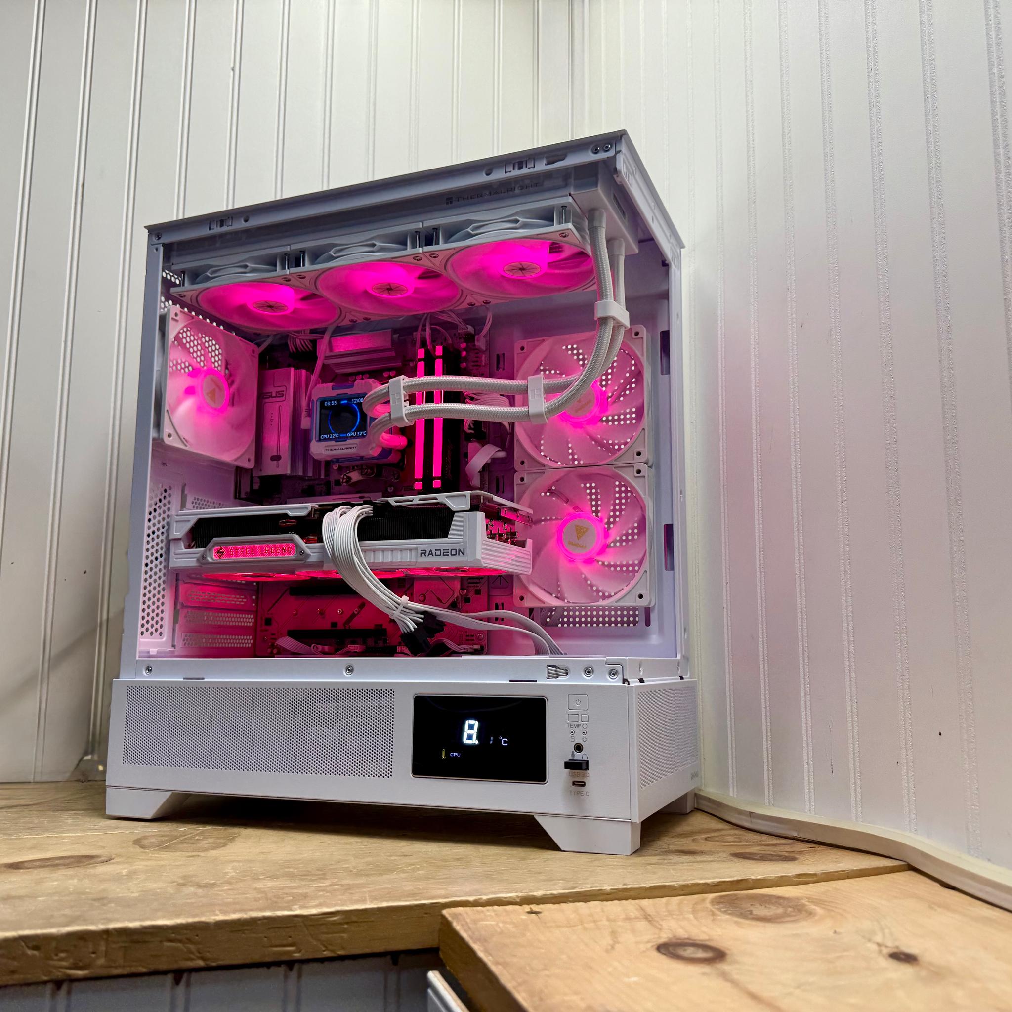 ⚡FROST TITAN V2 – RX 9070 XT + Ryzen 7 9800X3D | 360mm AIO | 32GDD5 FLAGSHIP 4K GAMING BEAST ⚡