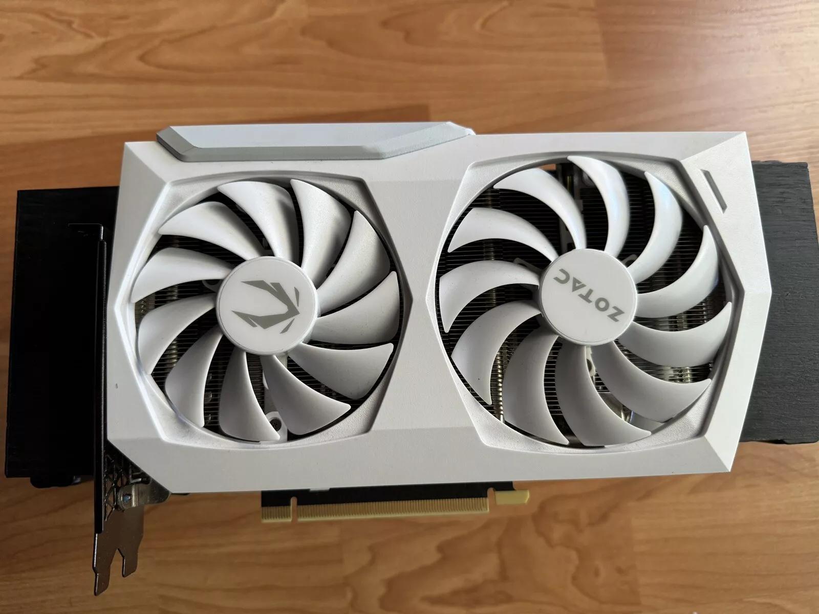 ZOTAC GAMING GeForce RTX 3060Ti AMP White Edition LHR 8GB GDDR6 Graphics Card (USED/GREAT/GPU ONLY)