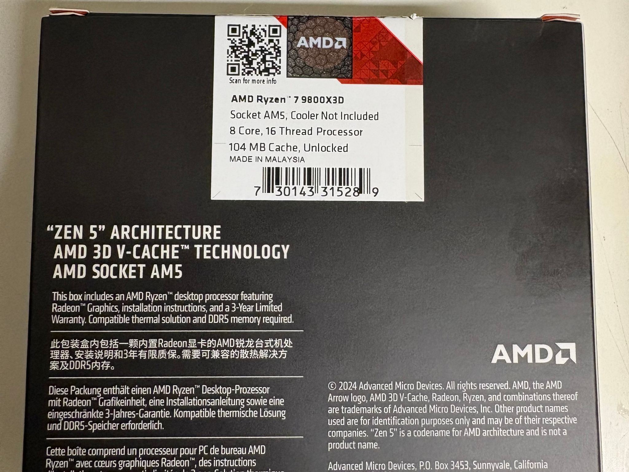 AMD Ryzen 7 9800X3D