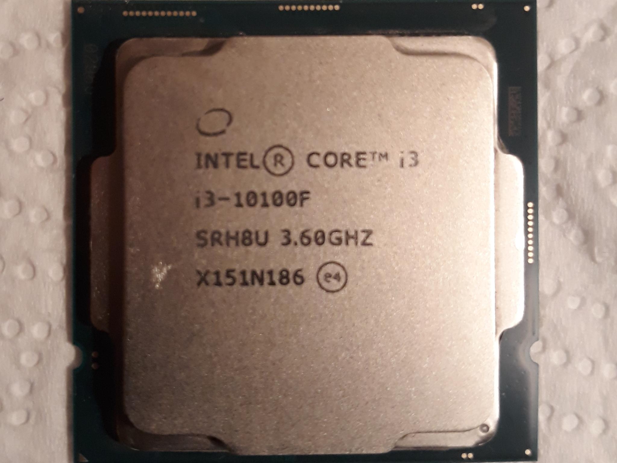 Used Intel Core i3-10100F 3.6 GHz Quad-Core Processor LGA 1200