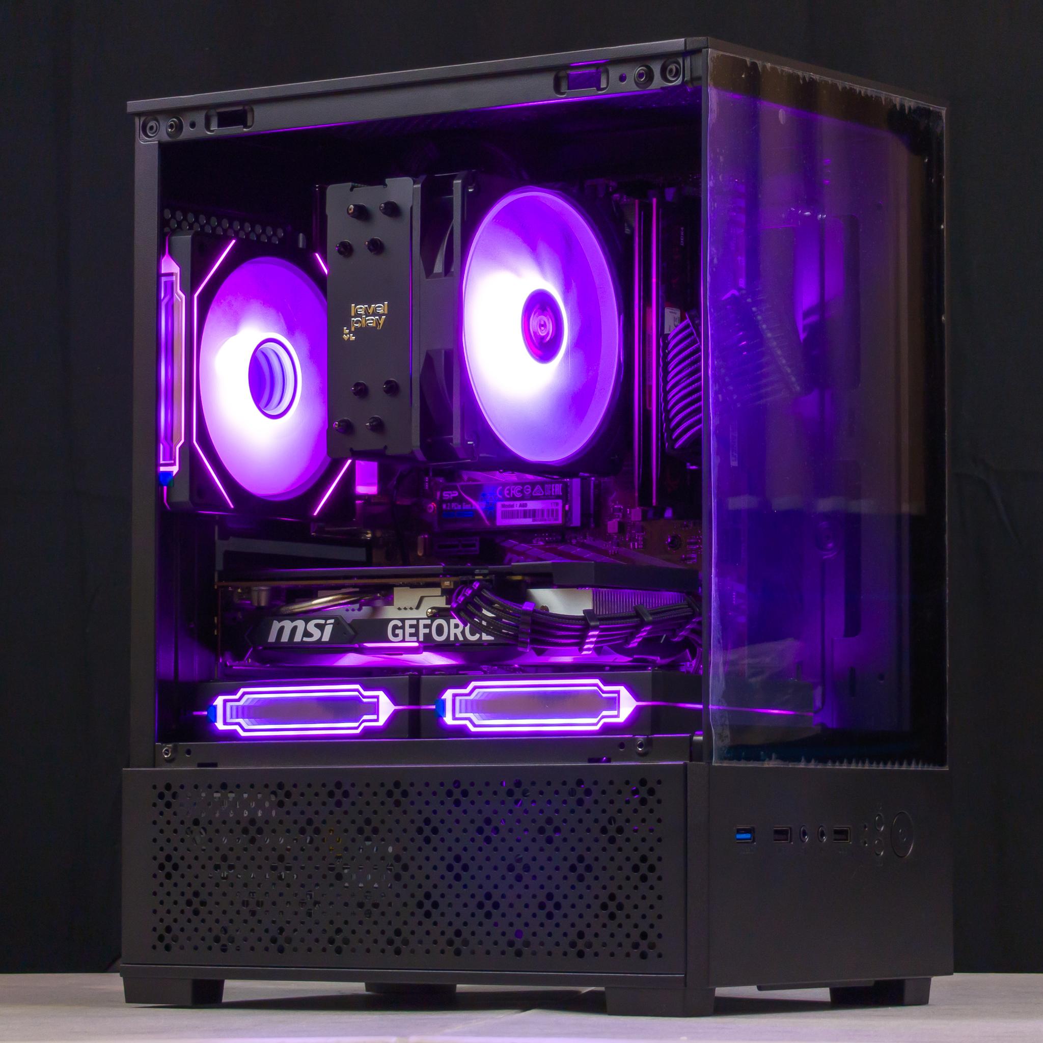 💜🖤 RTX 4060 / Ryzen 7 3700X / 32GB Gaming PC 🖤💜