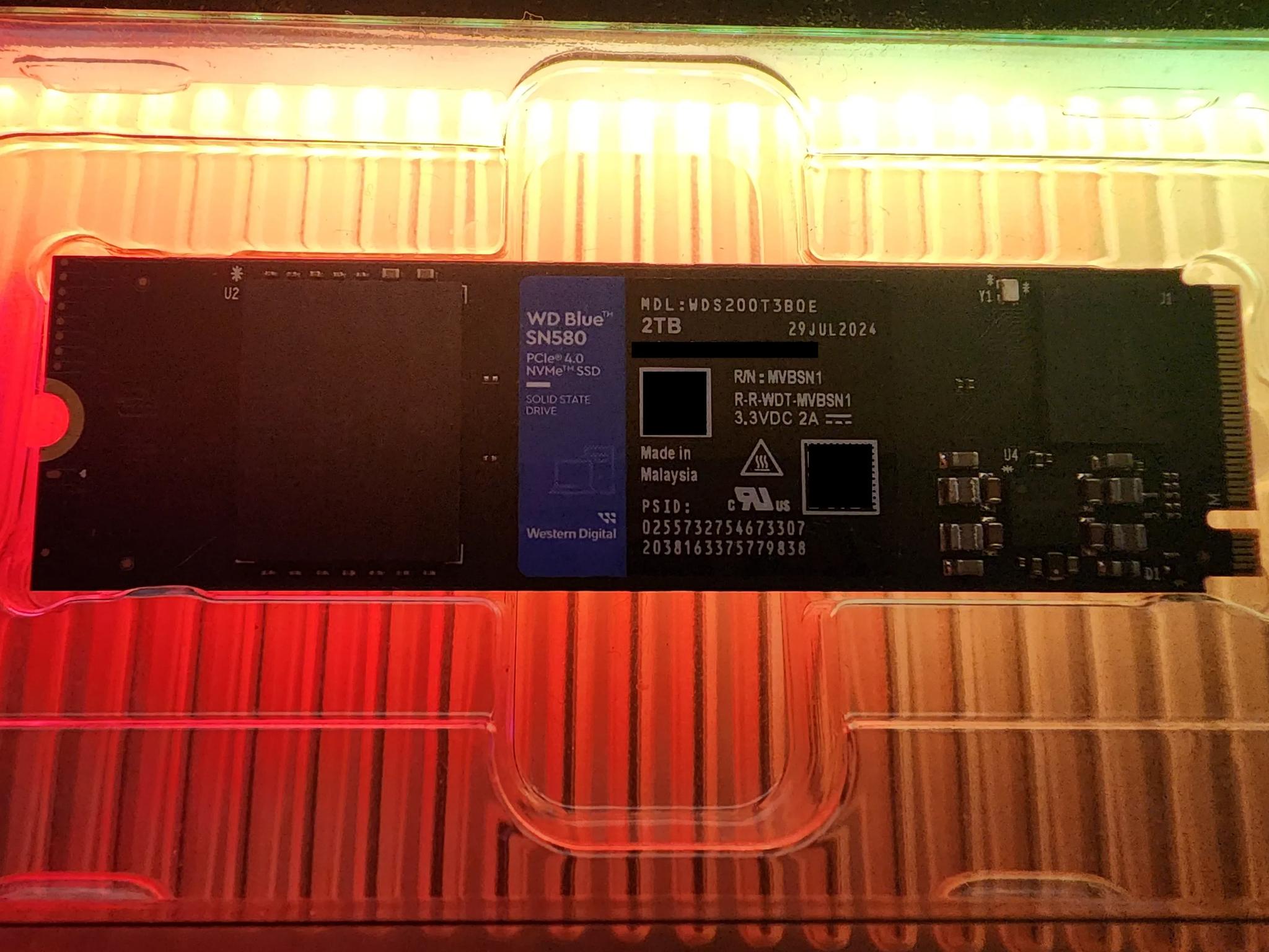 WD SN580 NVMe™ SSD 2TB