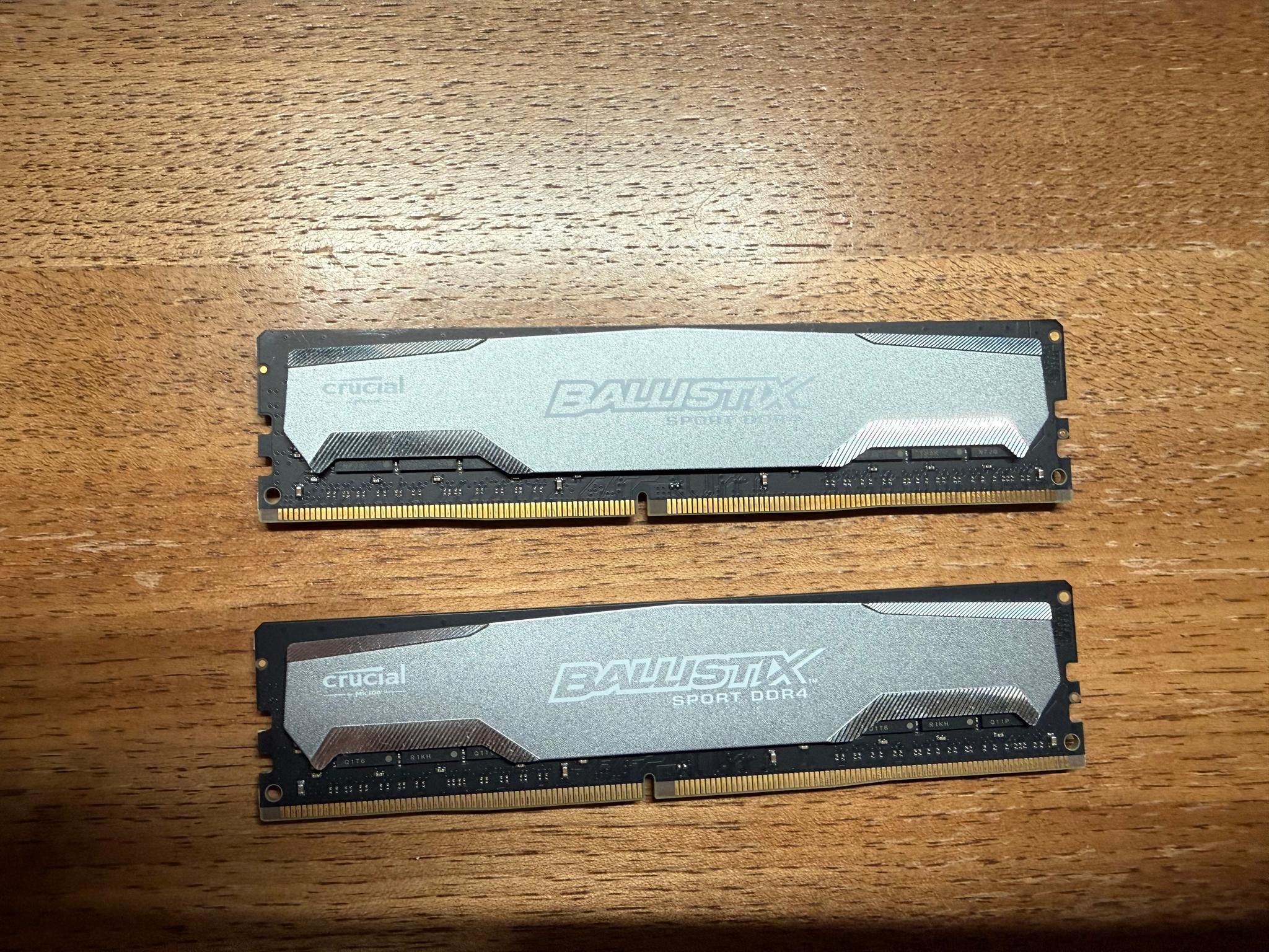 Crucial Ballistix Sport DDR4 16GB Kit 2x8GB 2400MHz w/XMP 1.2V 16-16-16-39