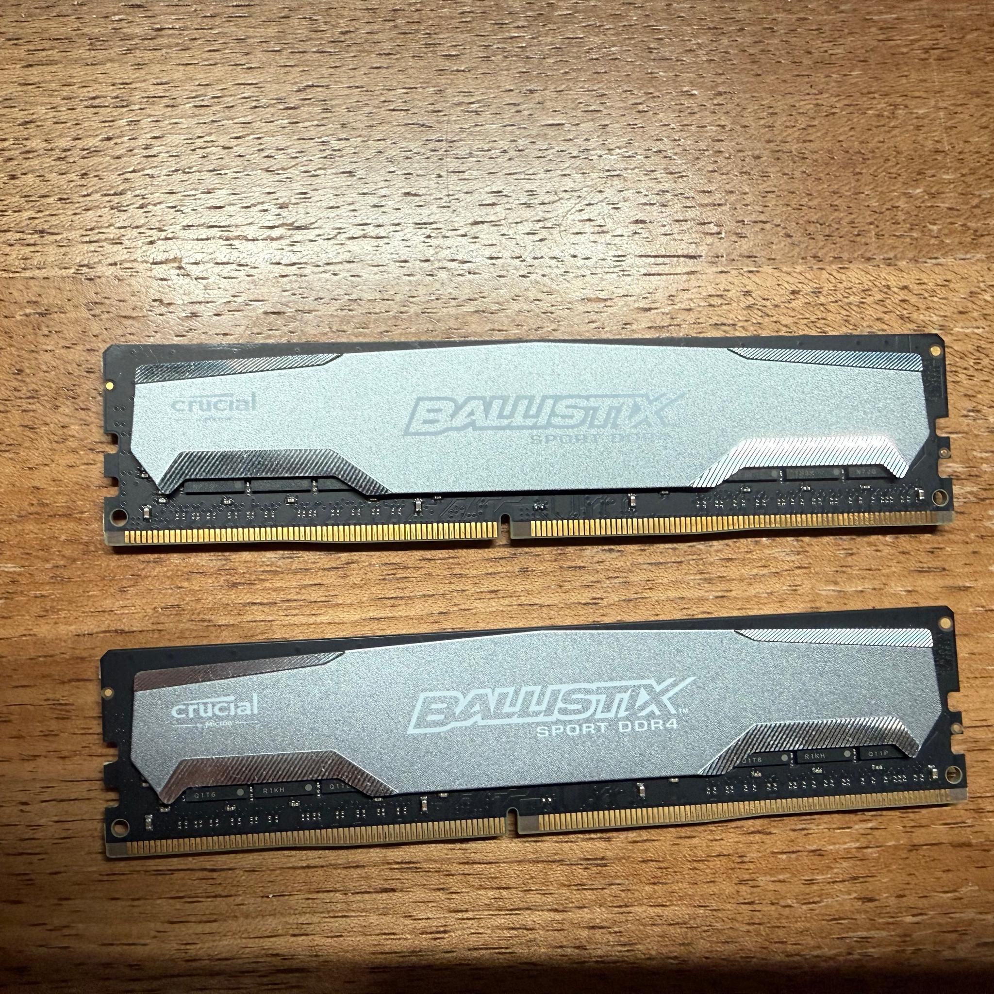 Crucial Ballistix Sport DDR4 16GB Kit 2x8GB 2400MHz w/XMP 1.2V 16-16-16-39
