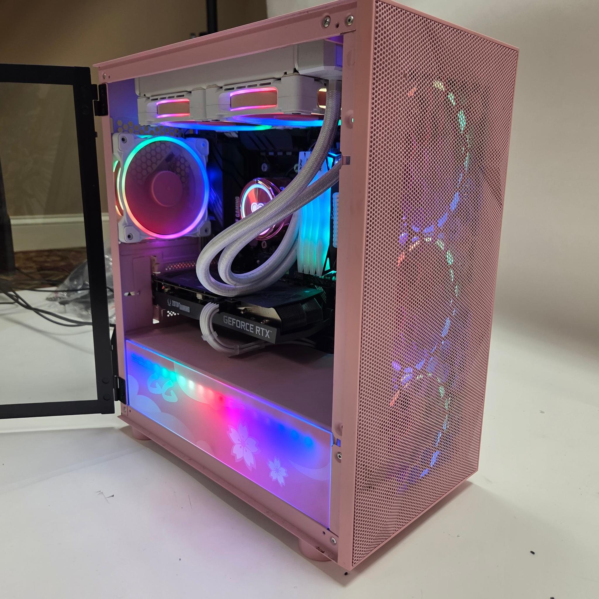 Pink gaming pc