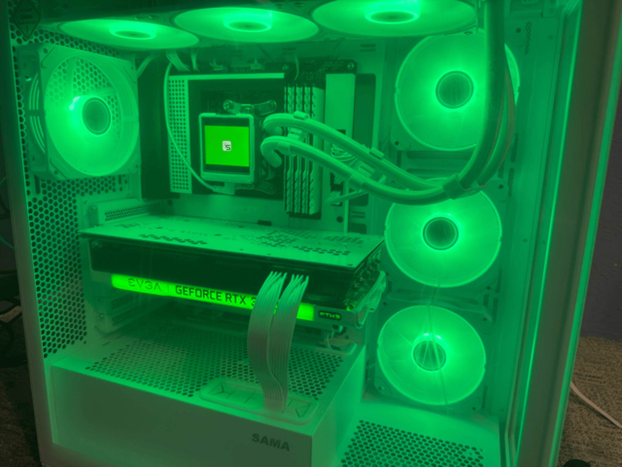 ⚪️All White⚪️ 1440p Mid-Ranged Gaming PC (3070 ti with ryzen 5 5600X3D)