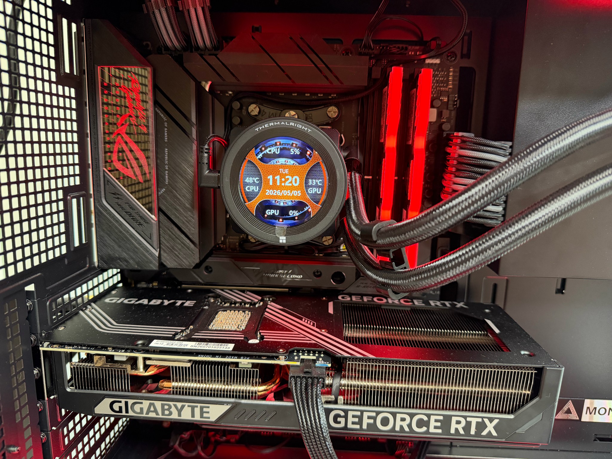 Cinder Ascent ROG AM5 Gaming PC AMD 7500X3D RTX 5070 32GB DDR5 1TB NVMe Gen4
