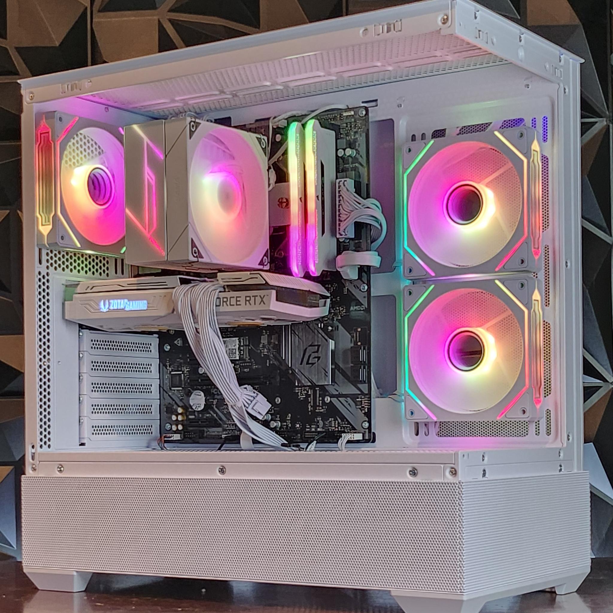 ⚪ White ⚪ Gaming Pc (Ryzen 5 + RTX 3060 TI)