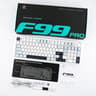 AULA F99 PRO (BRAND NEW) Blue White, Wireless Mechanical 95% LEOBOG Nimbus Switches w/ Knob