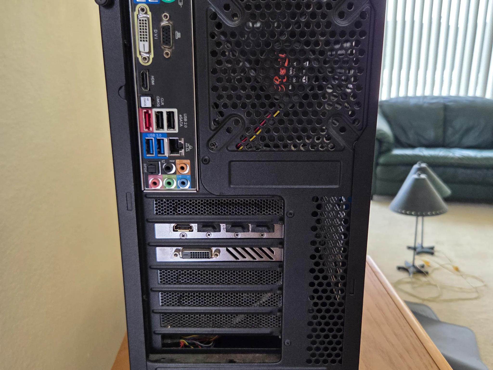 Complete PC with Intel Core i5-3570k CPU and GTX 1050 TI GPU