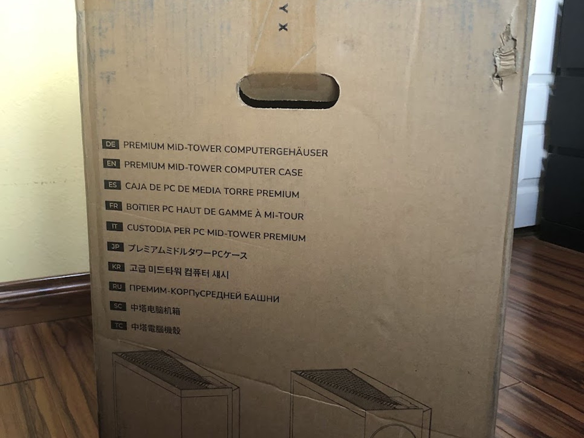 TRYX Panorama LUCA L70 White Mid-tower E-ATX PC Case V1