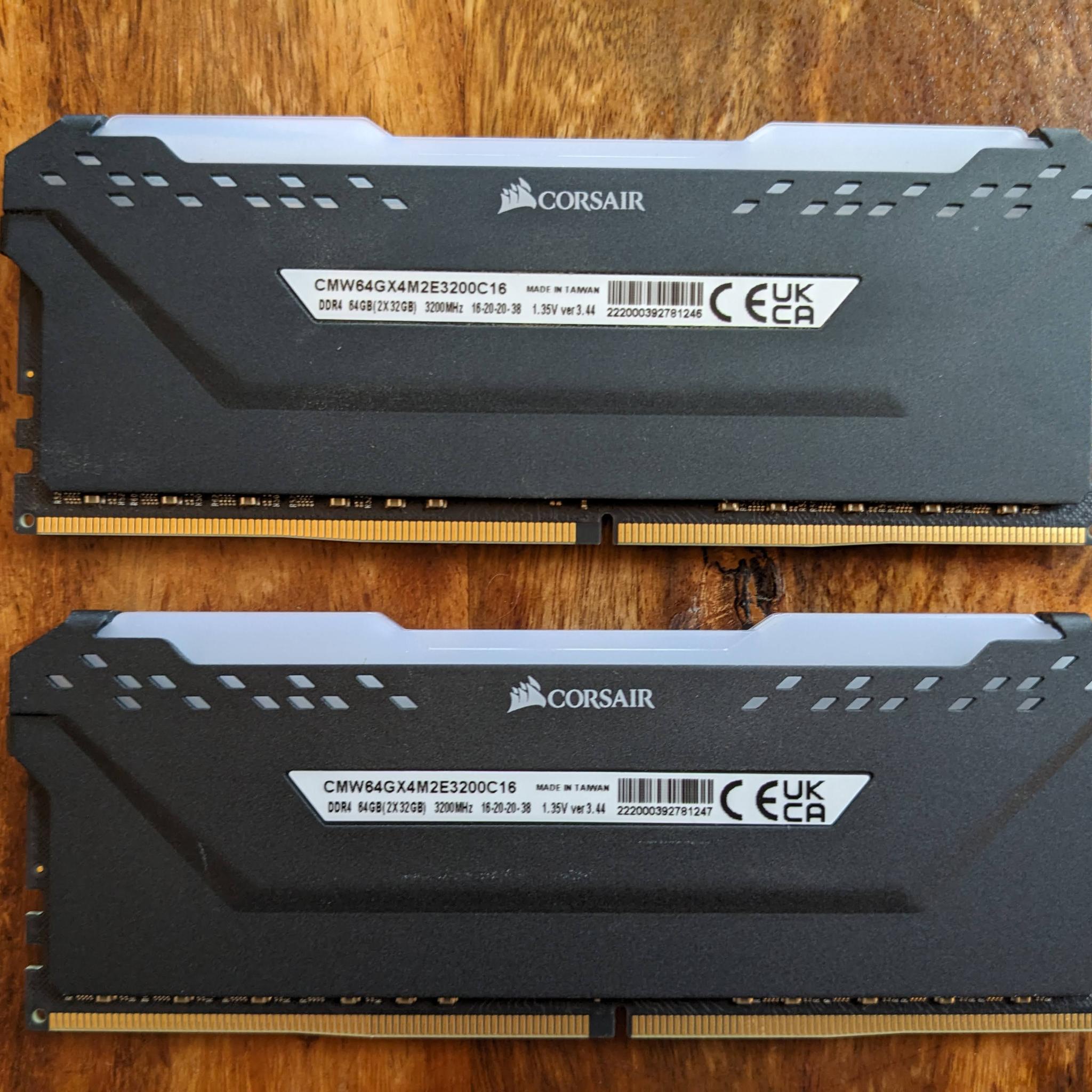 Sam Altman Special: 64GB DDR4 3200 CL16 Corsair Vengeance RGB Pro 64GB DDR4-3200 -Pass MemTest86!